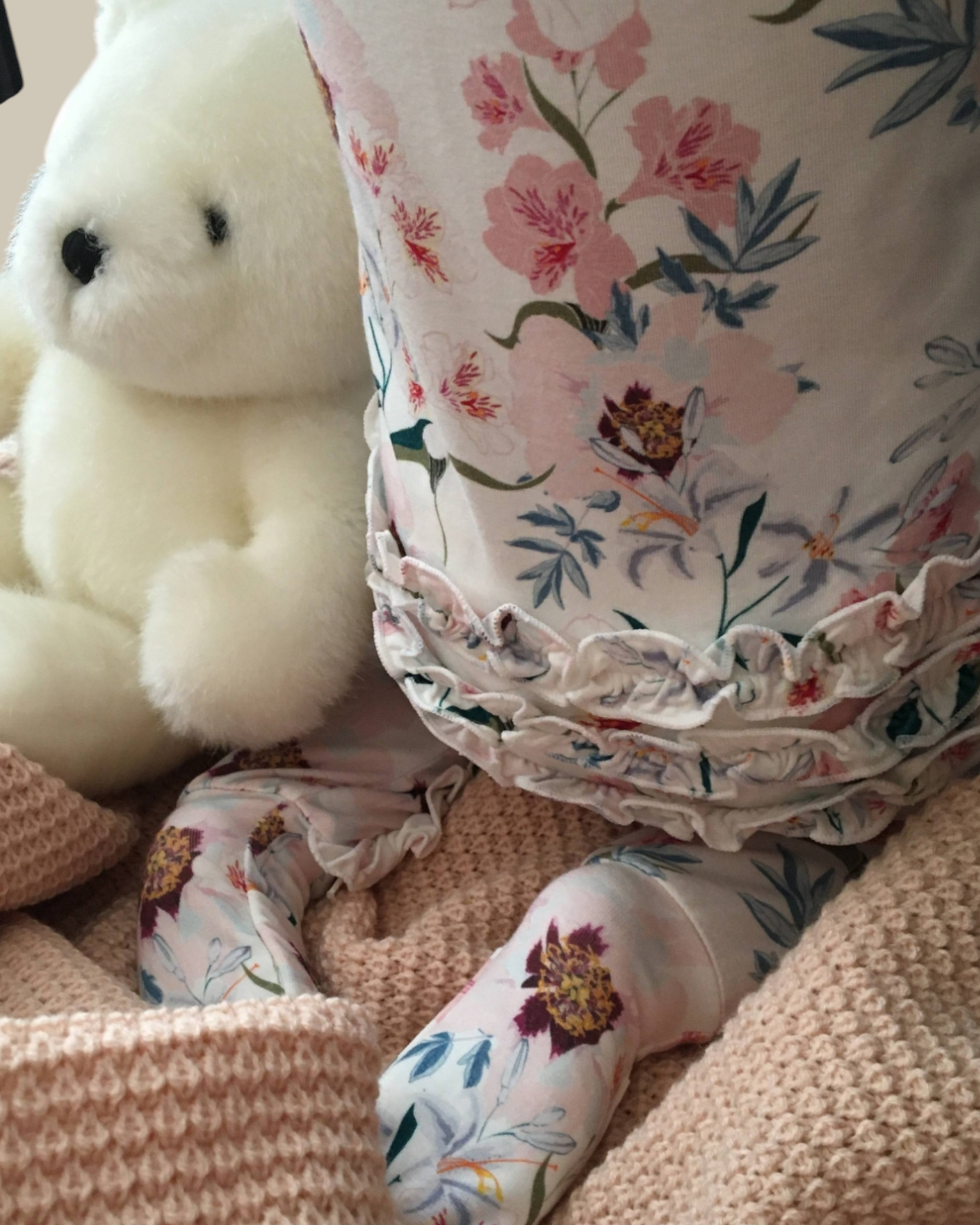 Bamboo Footie Baby Girls Lilly Design