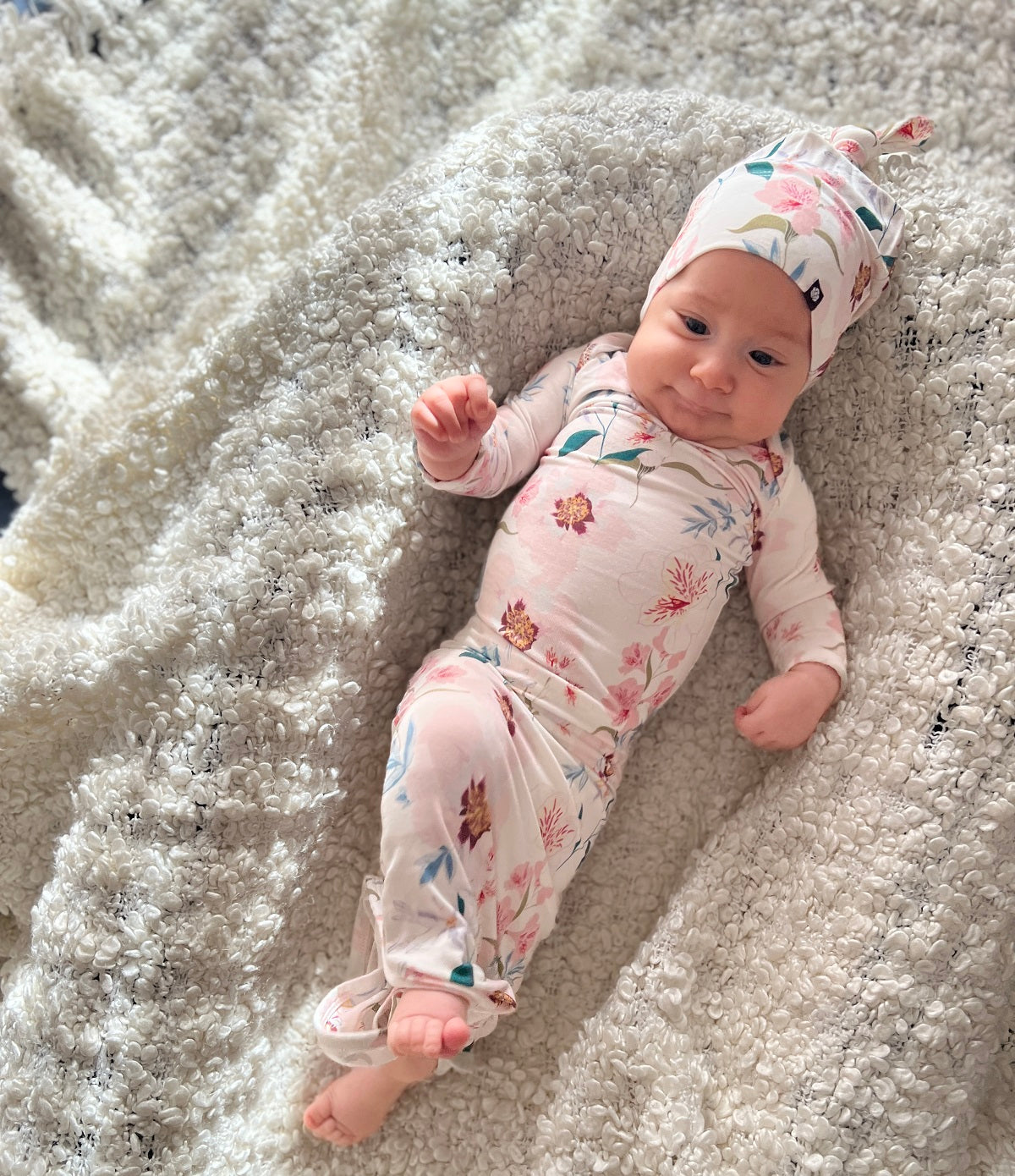 Knotted Gown by MA-MA NYC for Baby Sleep in Winter