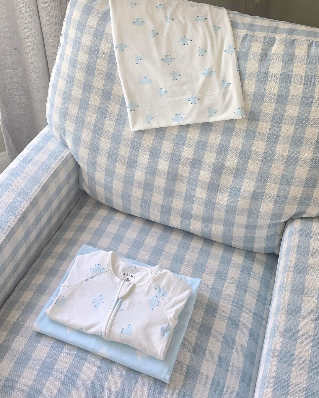 Bamboo Footed Pajama and Swaddle Blanket Free Spirit by MA-MA NYC