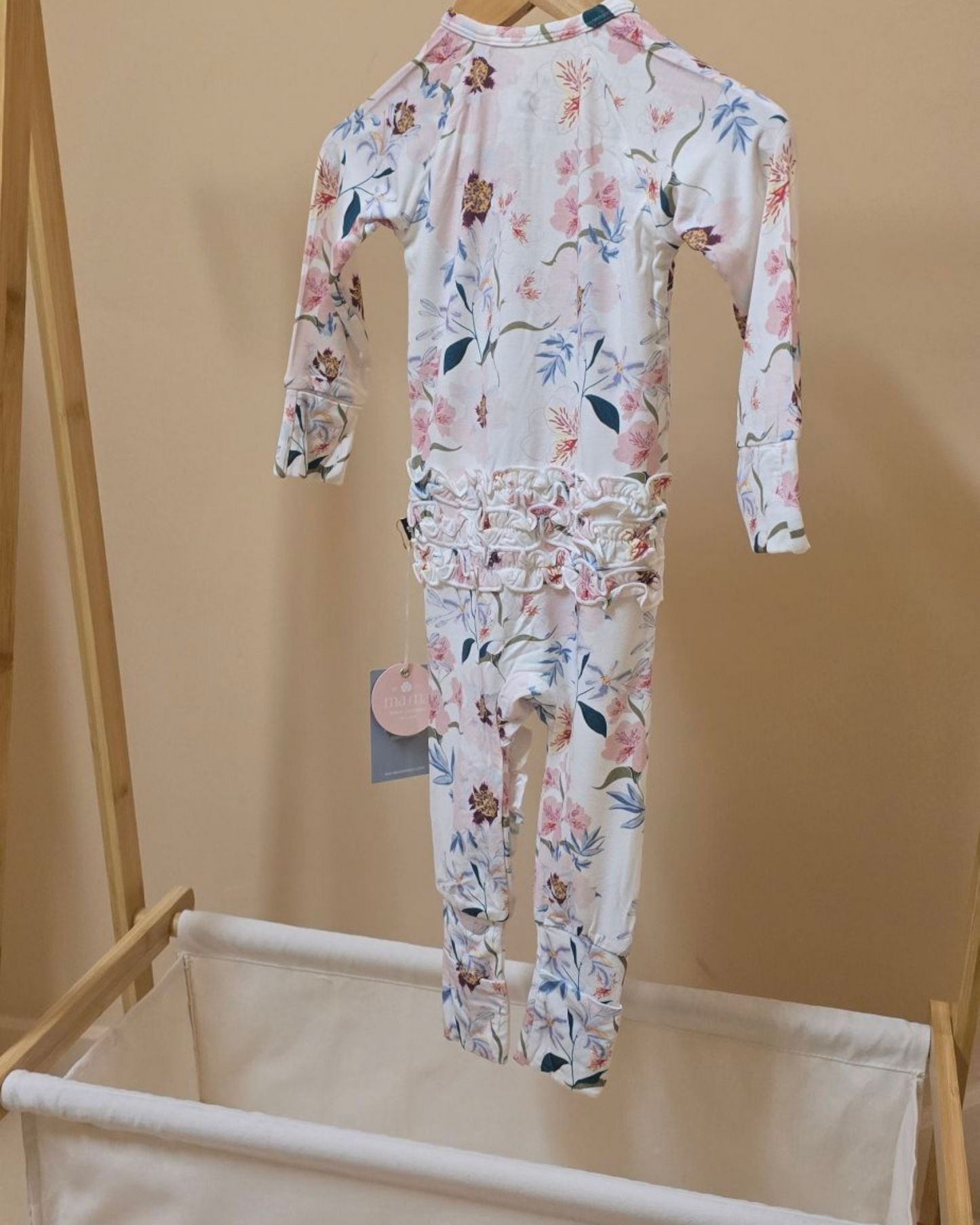 Lilly Zipped Bamboo Footie
