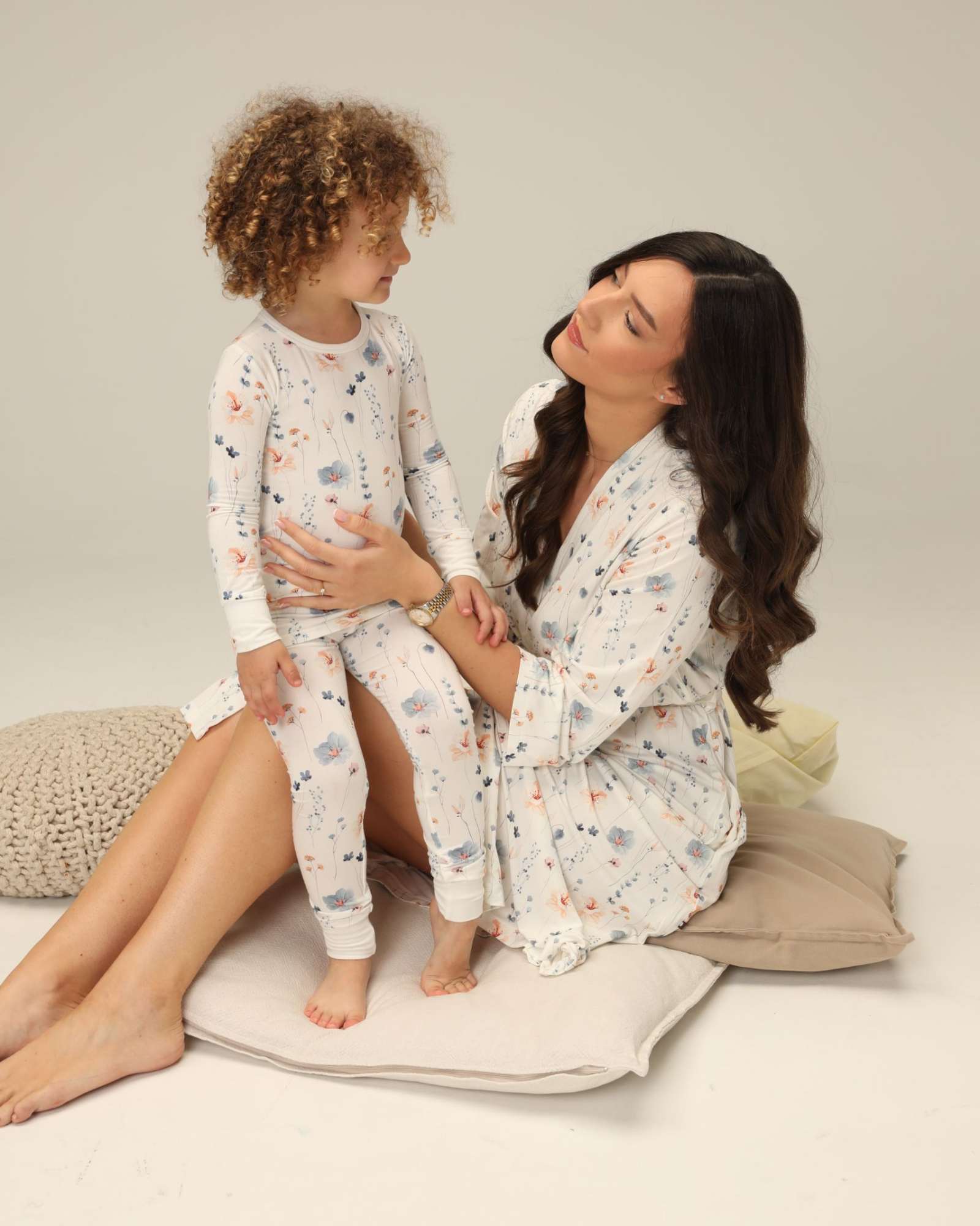 Bluebell Bamboo Maternity Robe by MA-MA NYC