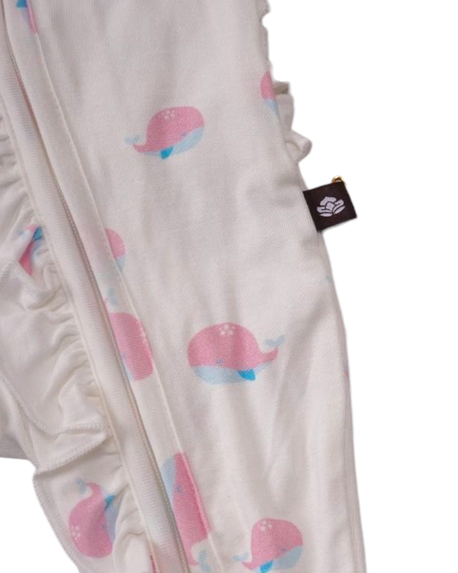 Sea Breeze Whale Bamboo Footie Baby Girl