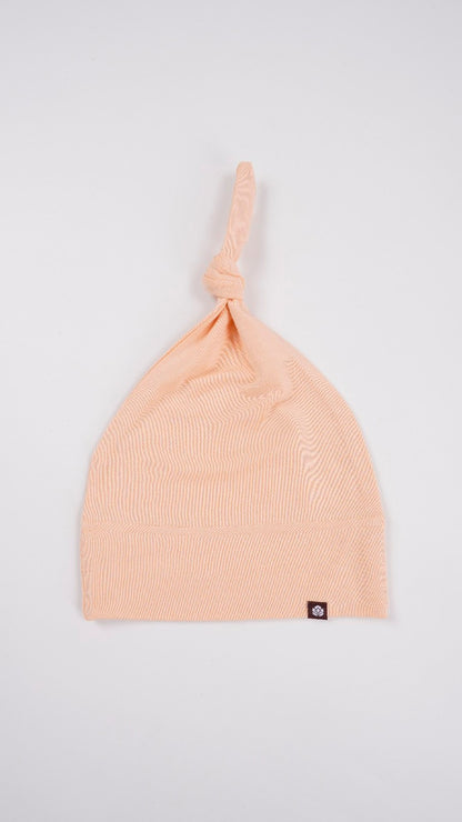 Cotton Flower Knotted Bamboo Hat - Neutral