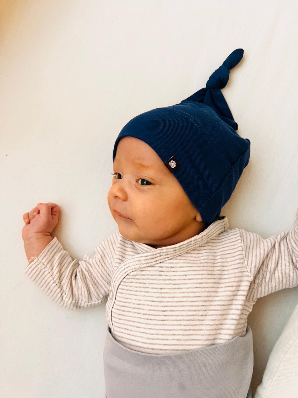 Blue Jasmine Baby Hat by MA-MA NYC