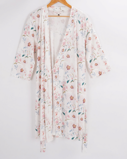 Lilly Maternity Robe Bamboo Front