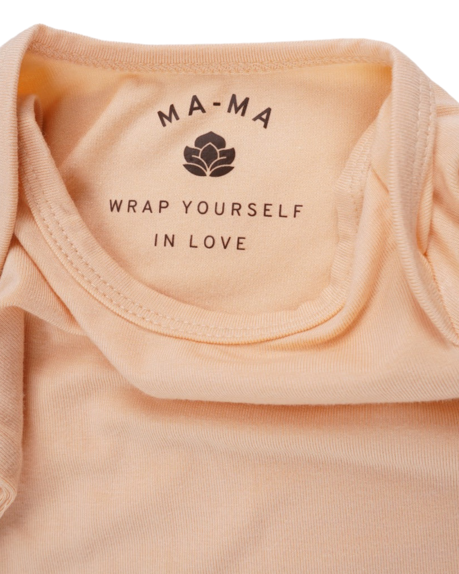 Cotton Flower Knotted Bamboo Onesie - Neutral Color