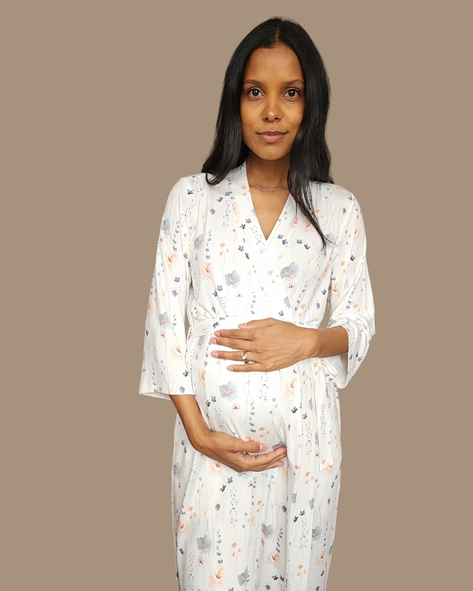 MA-MA NYC Bluebell Maternity Robe