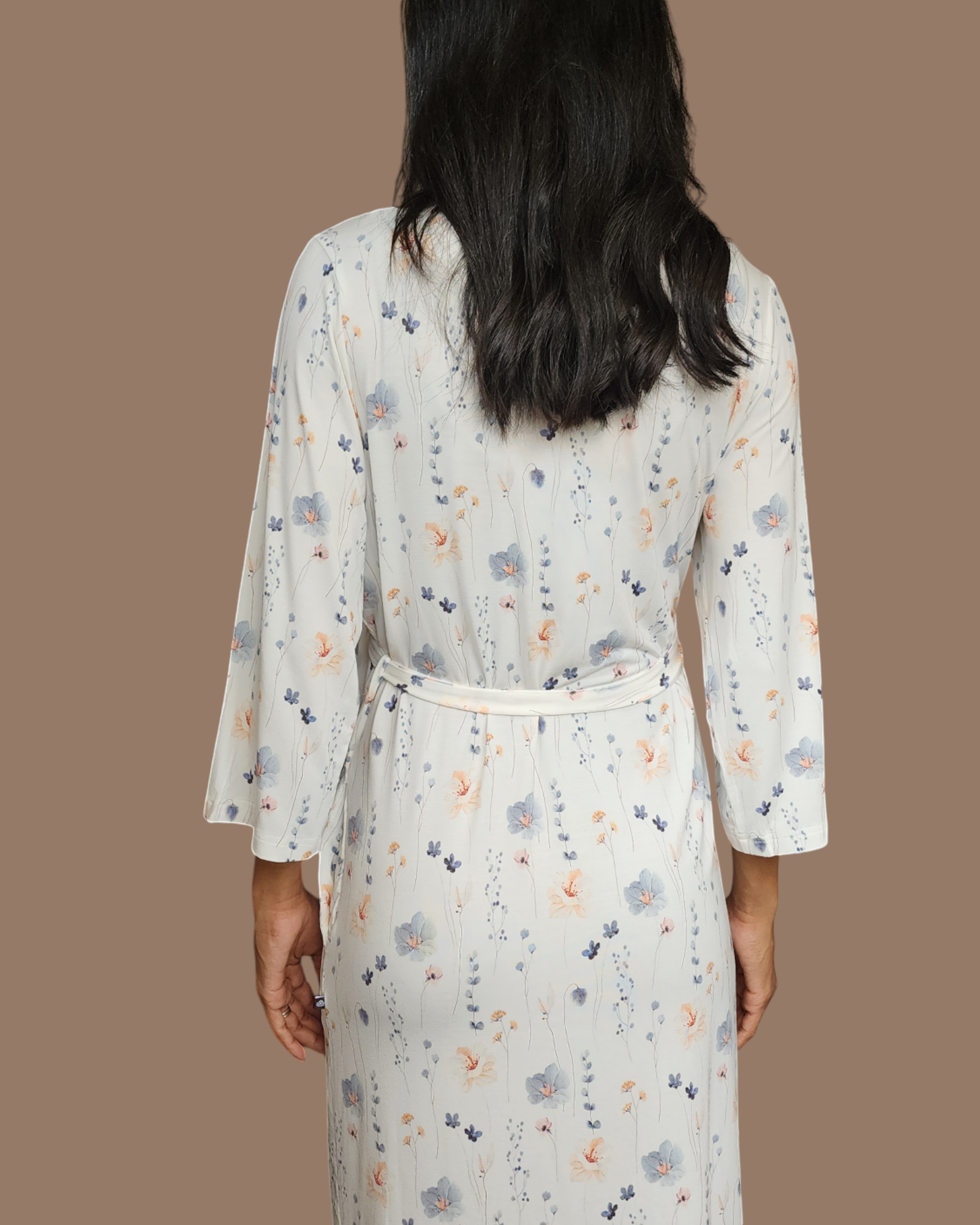 MA-MA NYC Bluebell Maternity Robe Back