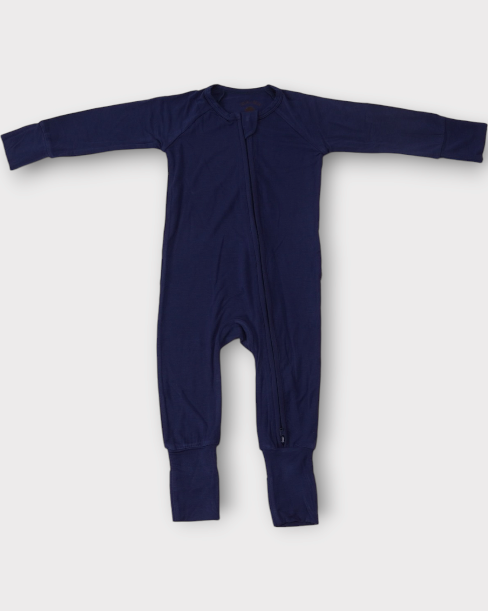blue bamboo romper baby boy