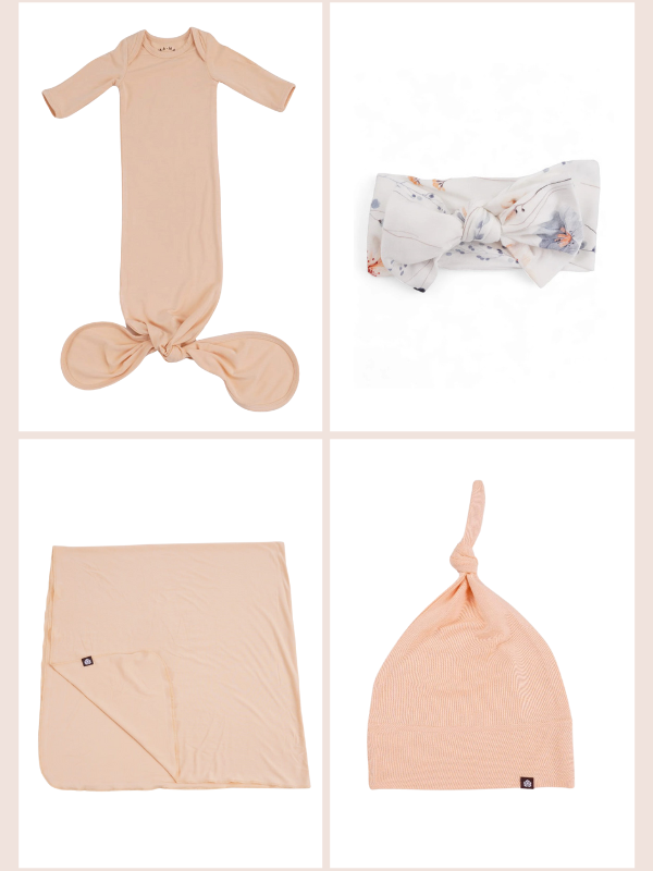 Welcome Home Set: Robe, Swaddle & Hat or Bow
