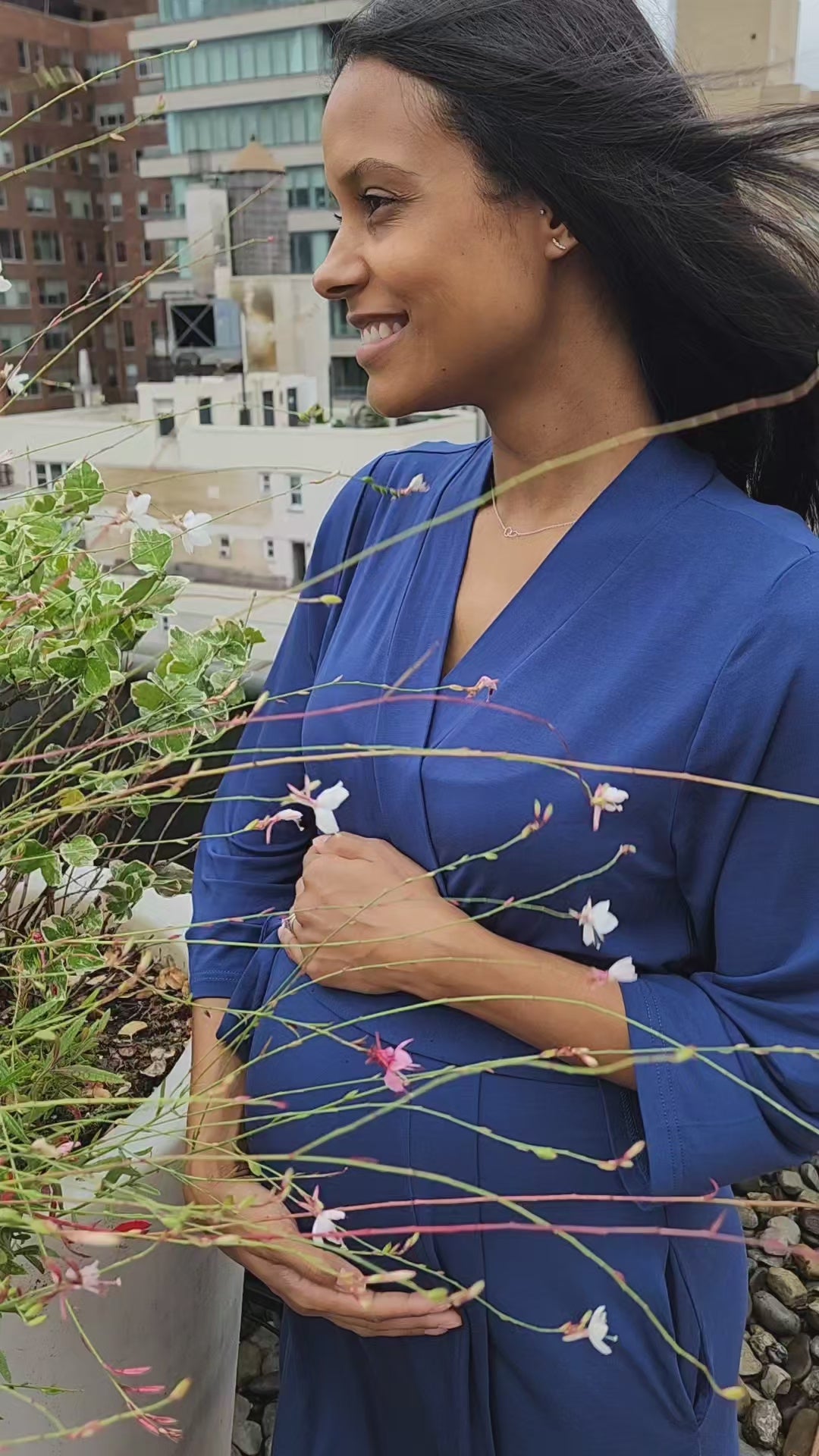 MA-MA NYC Maternity Robe Video