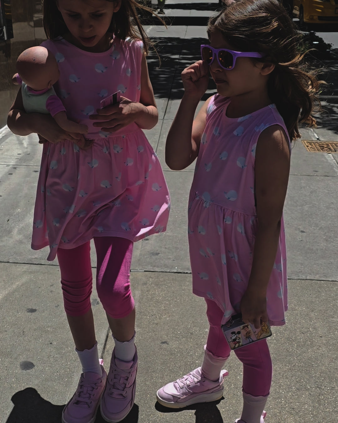 Pretty In Pink Whale Bamboo Dress for Girl
