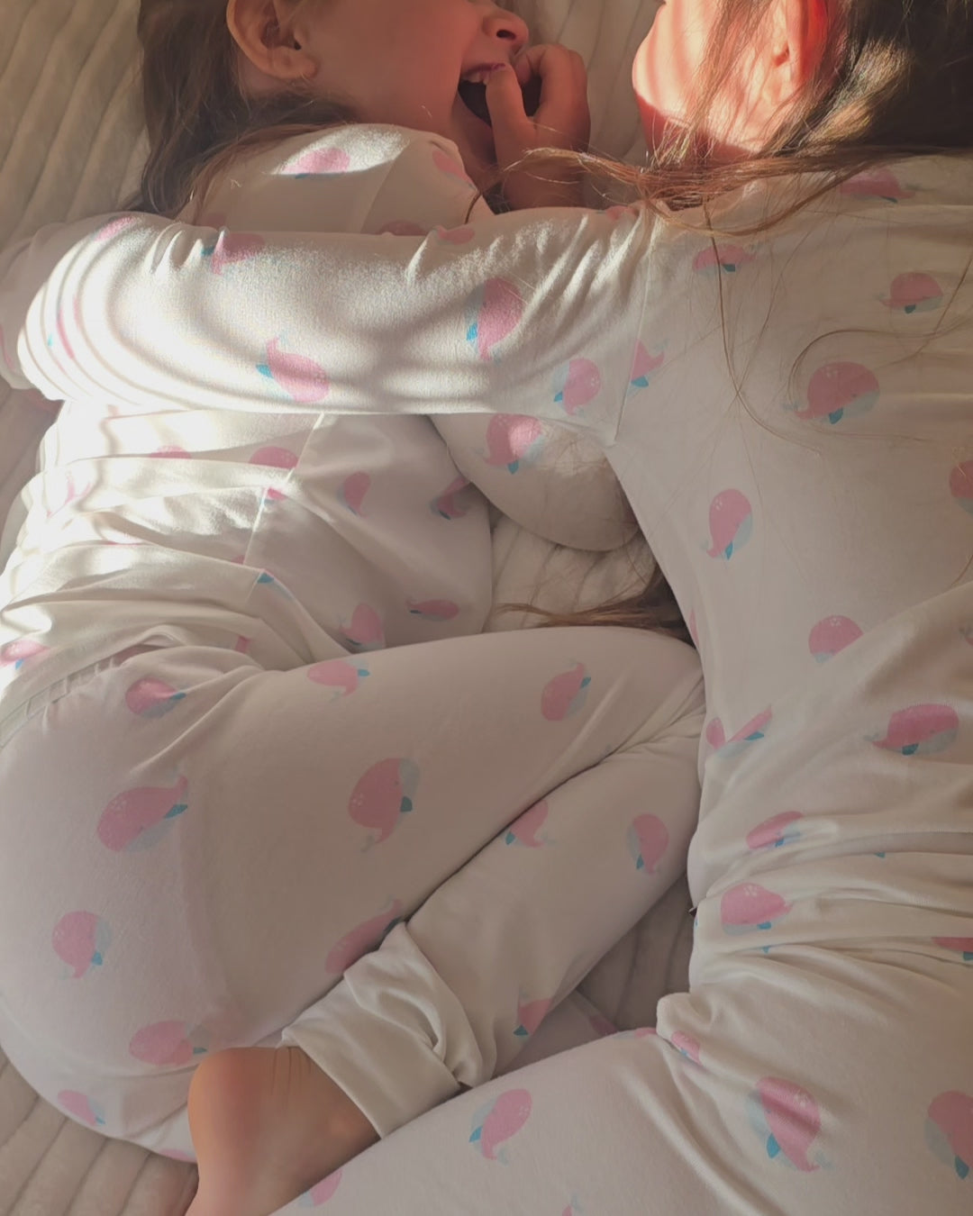 Sea Breeze Whale Long Sleeve Bamboo Pajamas & Free Bedtime Children's Story