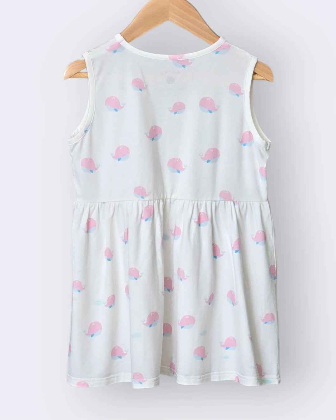 Sea Breeze Whale Bamboo Dress for Girl & Free Children's Story