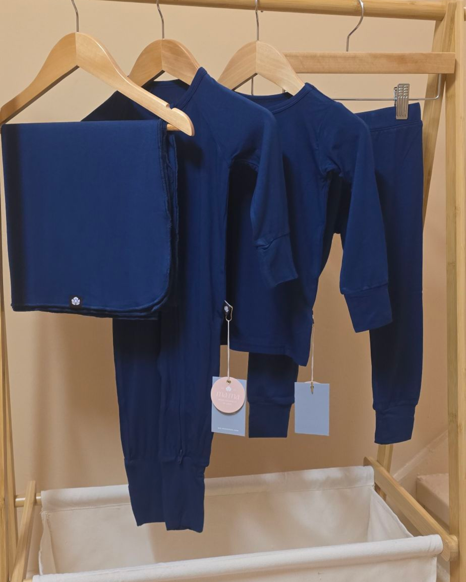 Bamboo Swaddle - Blue Jasmine