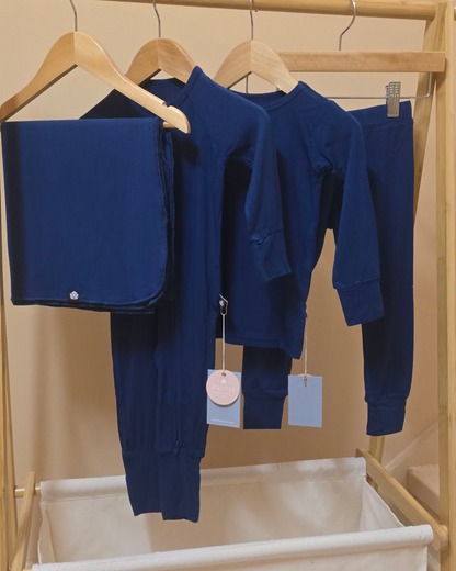 Bamboo Swaddle - Blue Jasmine