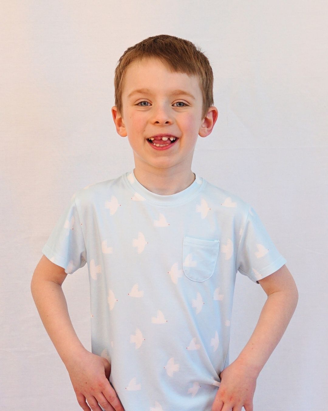 Little Bird Bamboo Shorts and Shirt Daytime Outfit - Free Story Included