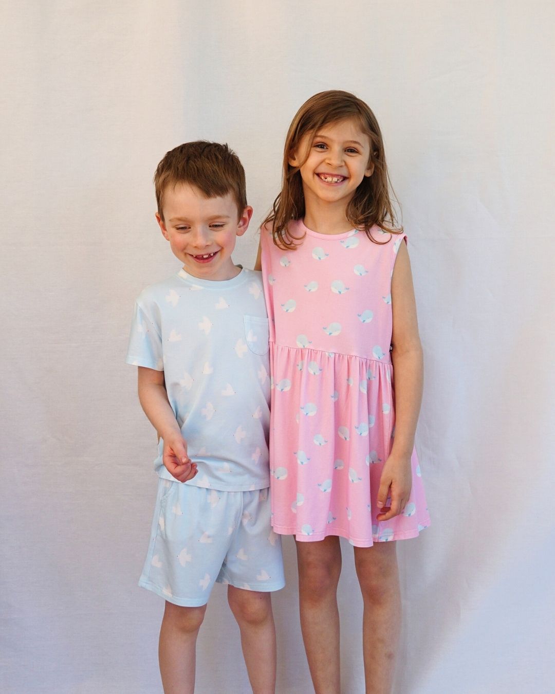 Little Bird Bamboo Shorts and Shirt Daytime Outfit - Free Story Included