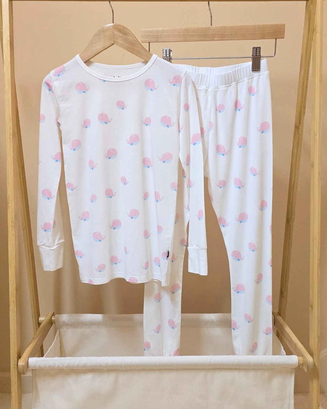 Sea Breeze Whale Long Sleeve Bamboo Pajamas & Free Bedtime Children's Story