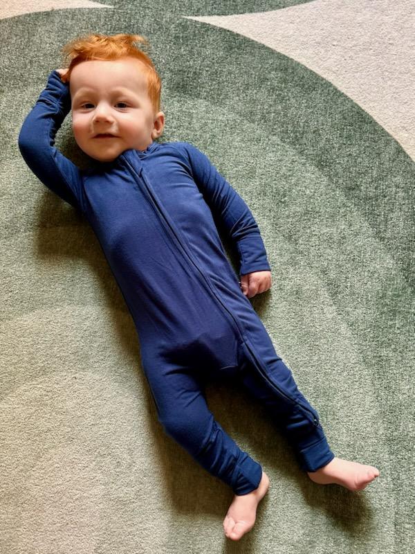 bamboo onesies blue Ma-Ma Goods NYC